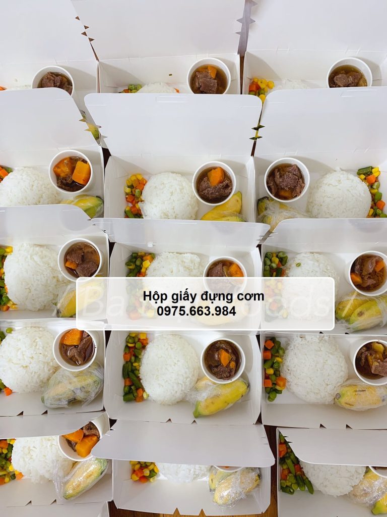 Hộp giấy đựng cơm