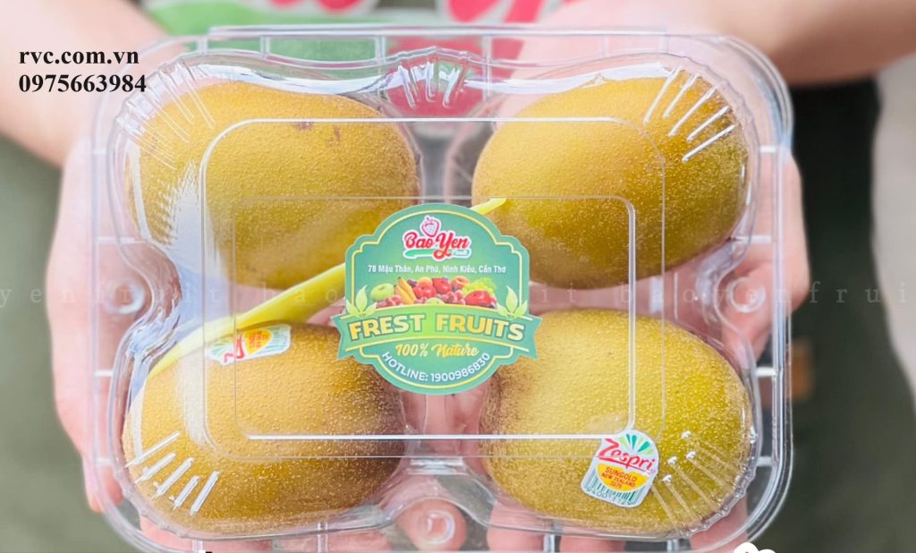 Hộp nhựa đựng 4 trái kiwi